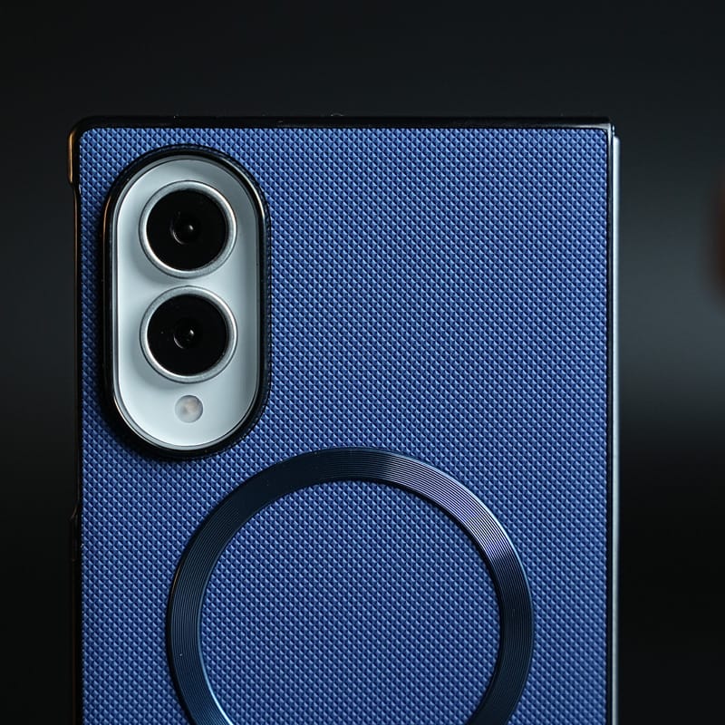 Premium Textured MagSafe Compatible Case for Samsung Galaxy Z Fold 8 | Magnetic Ring & Built-In Kickstand