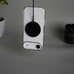 iPhone 17 Air Hard Crystal Transparent MagSafe Case | Anti-Yellow Clear Back Cover with Metal Camera Bump