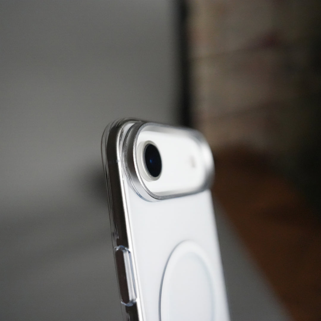 iPhone 17 Air Hard Crystal Transparent MagSafe Case | Anti-Yellow Clear Back Cover with Metal Camera Bump