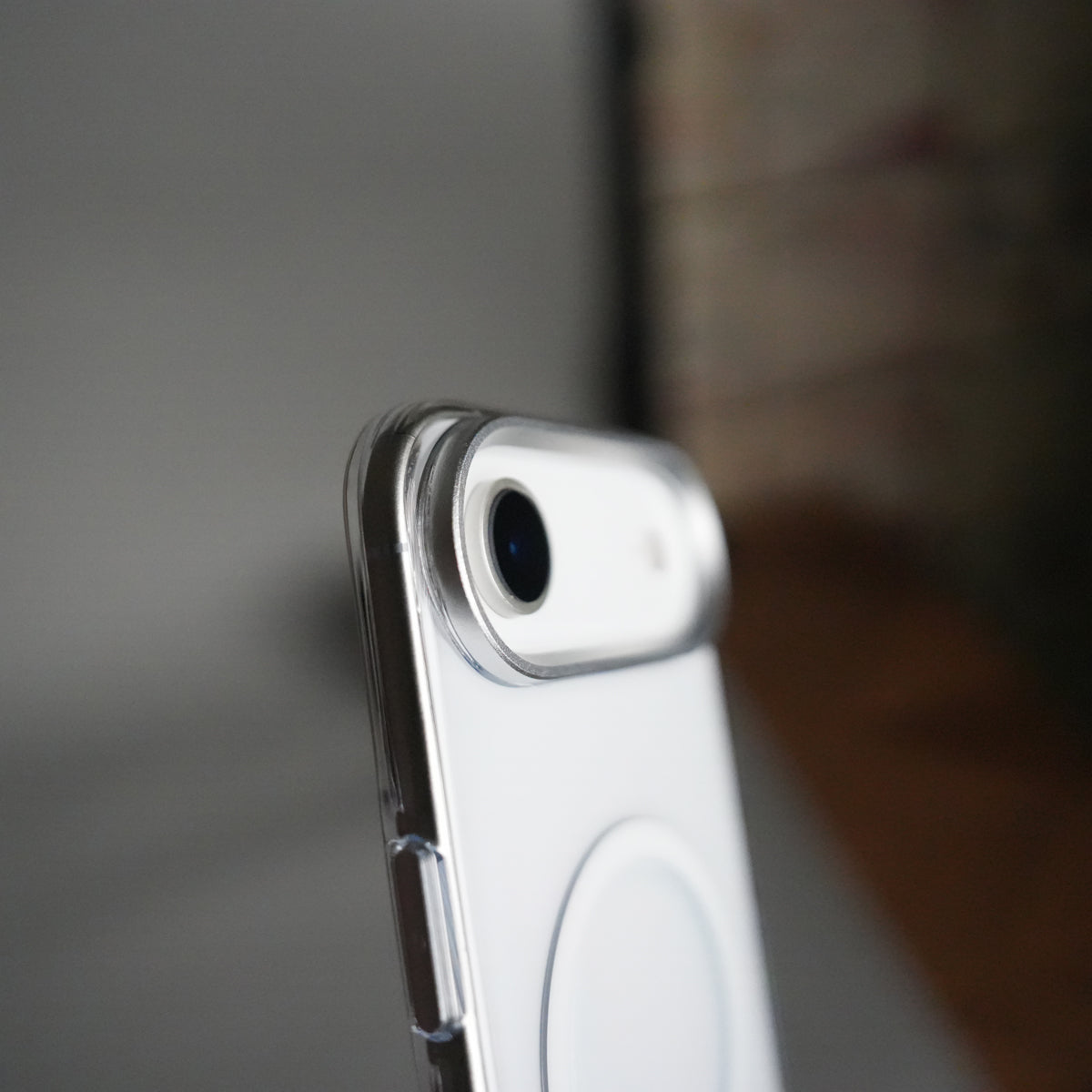 iPhone 17 Air Hard Crystal Transparent MagSafe Case | Anti-Yellow Clear Back Cover with Metal Camera Bump