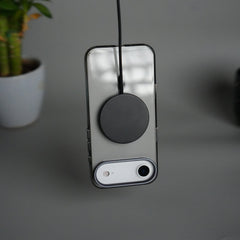 iPhone 17 Air Hard Crystal Transparent MagSafe Case | Anti-Yellow Clear Back Cover with Metal Camera Bump