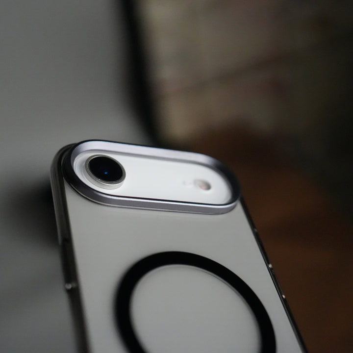 iPhone 17 Air Hard Crystal Transparent MagSafe Case | Anti-Yellow Clear Back Cover with Metal Camera Bump