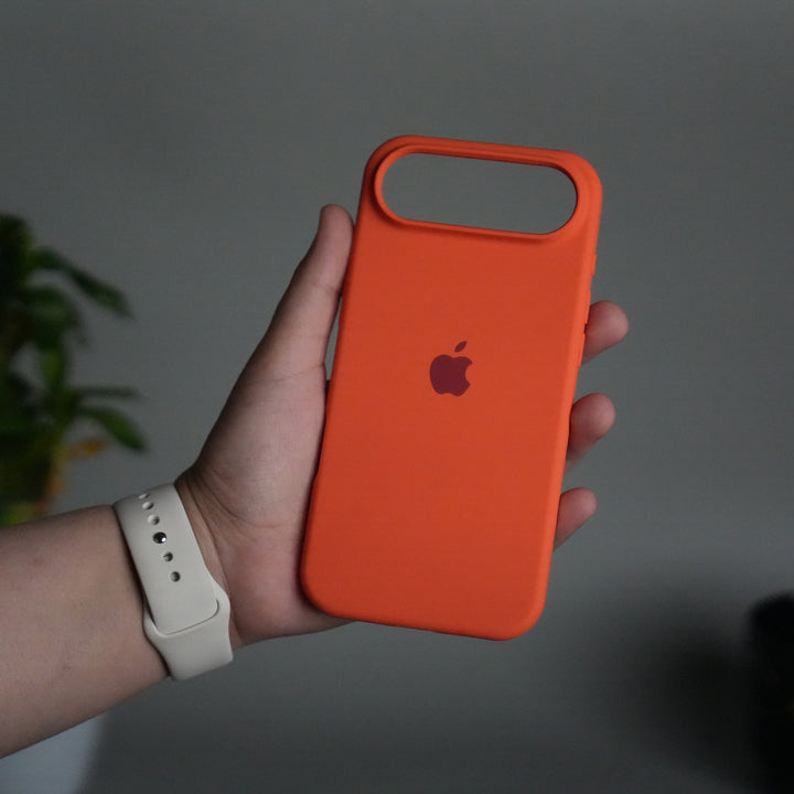 iPhone 17 Air Liquid Silicone Case Cover (Orange)