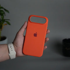 iPhone 17 Air Liquid Silicone Case Cover (Orange)