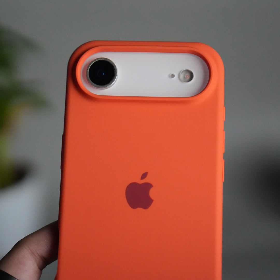 iPhone 17 Air Liquid Silicone Case Cover (Orange)