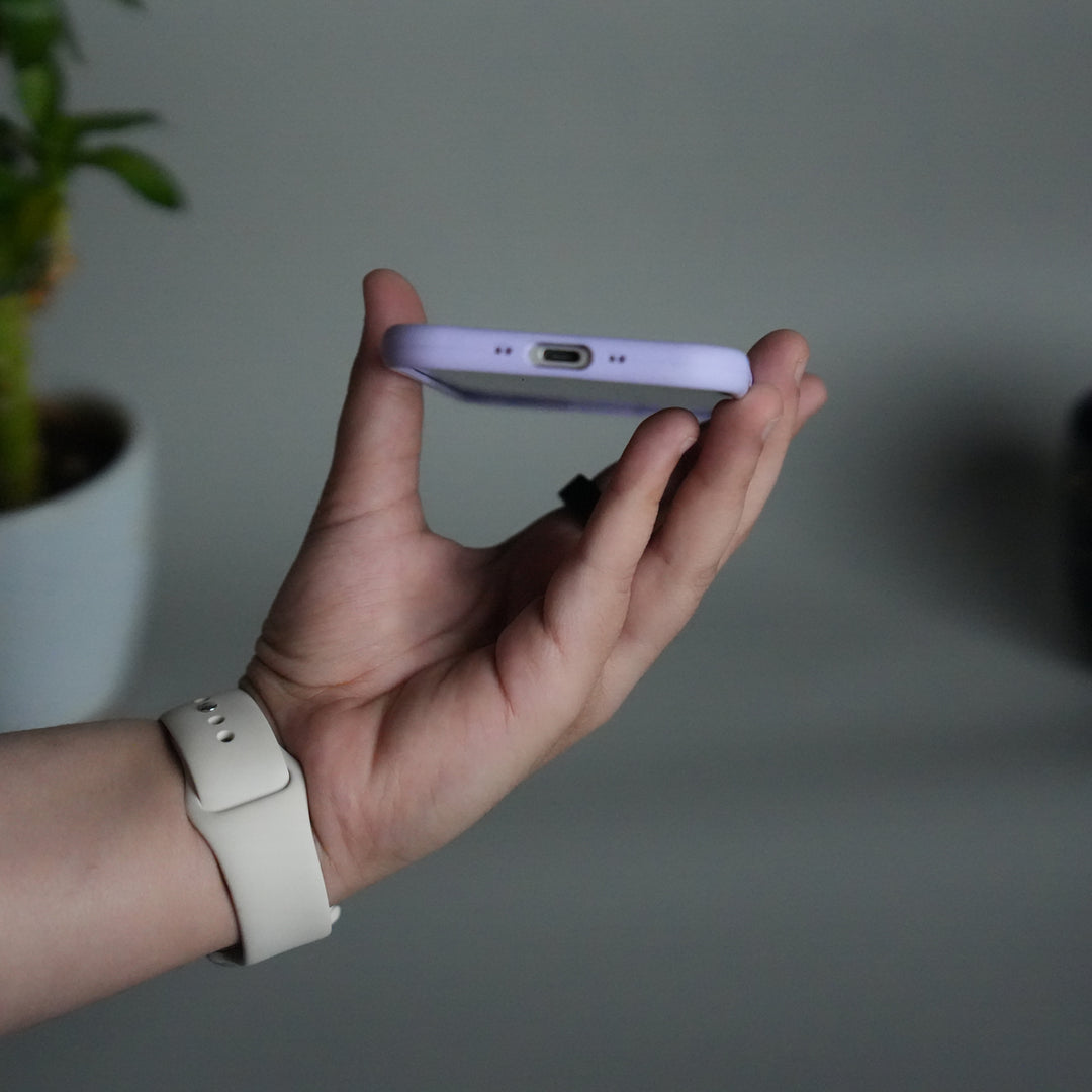 iPhone 17 Air Liquid Silicone Case Cover (Lavender)