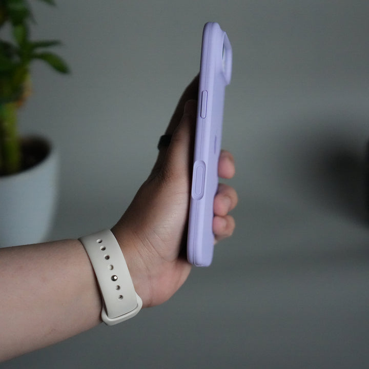 iPhone 17 Air Liquid Silicone Case Cover (Lavender)