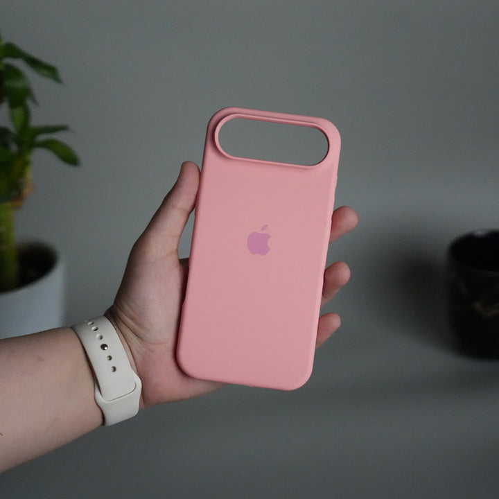 iPhone 17 Air Liquid Silicone Case Cover (Pastel Pink)
