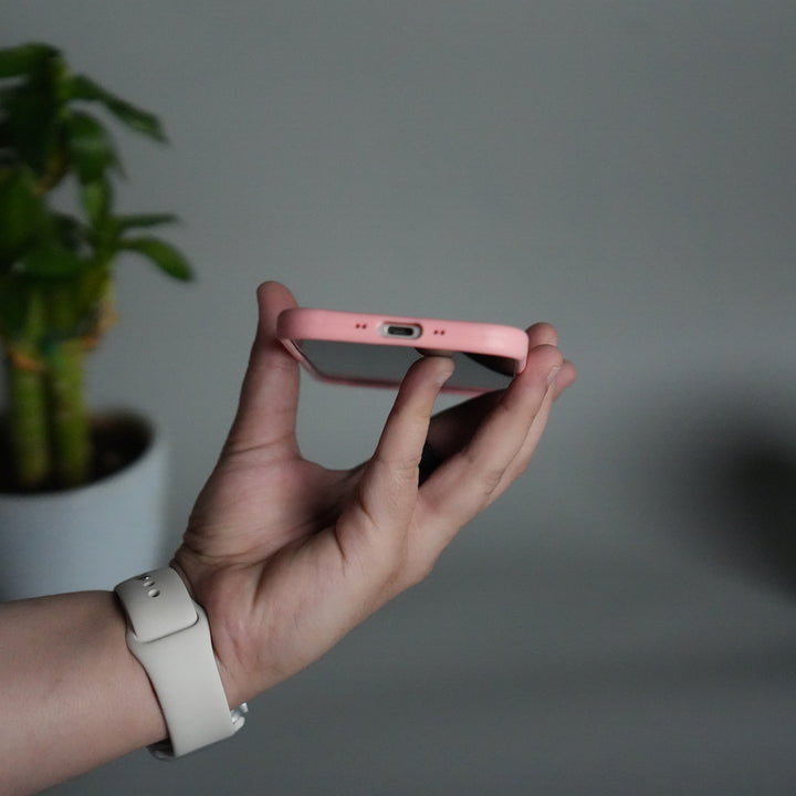 iPhone 17 Air Liquid Silicone Case Cover (Pastel Pink)