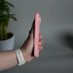 iPhone 17 Air Liquid Silicone Case Cover (Pastel Pink)