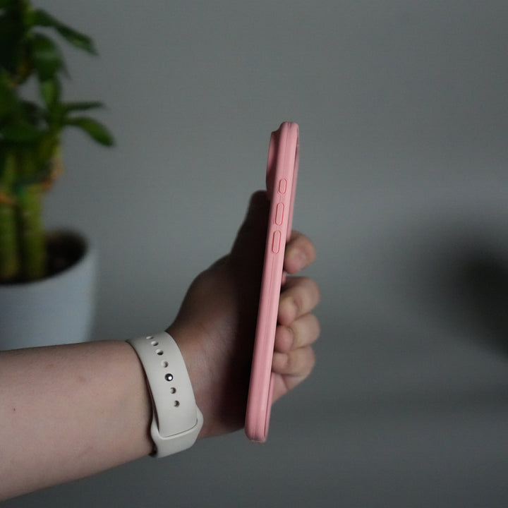 iPhone 17 Air Liquid Silicone Case Cover (Pastel Pink)