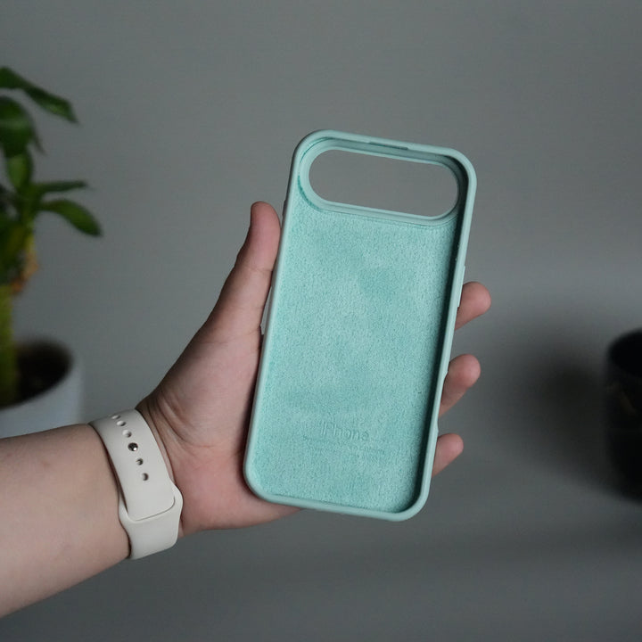 iPhone 17 Air Liquid Silicone Case Cover (Mint Green)