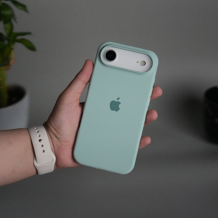 iPhone 17 Air Liquid Silicone Case Cover (Mint Green)