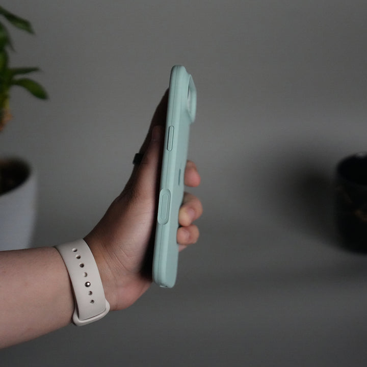 iPhone 17 Air Liquid Silicone Case Cover (Mint Green)