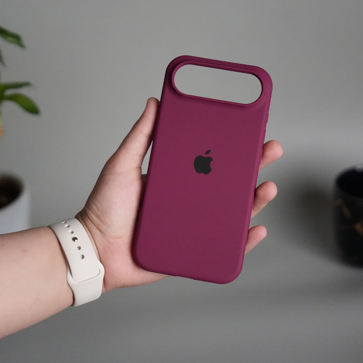 iPhone 17 Air Liquid Silicone Case Cover (Plum)