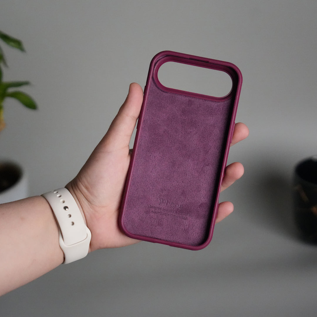 iPhone 17 Air Liquid Silicone Case Cover (Plum)