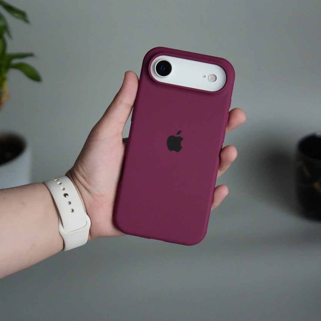iPhone 17 Air Liquid Silicone Case Cover (Plum)