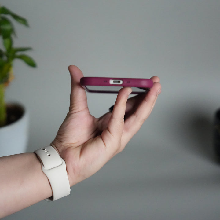 iPhone 17 Air Liquid Silicone Case Cover (Plum)