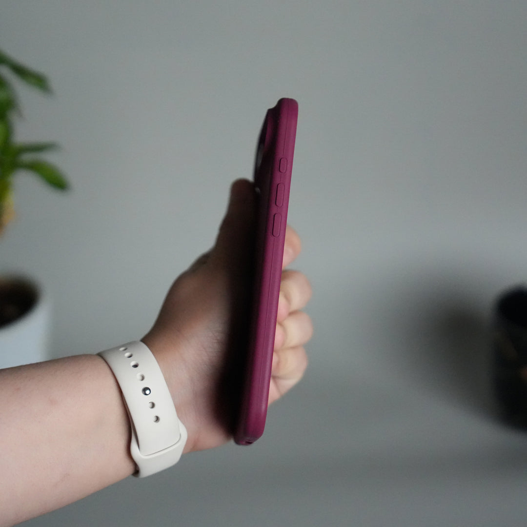 iPhone 17 Air Liquid Silicone Case Cover (Plum)