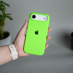 iPhone 17 Air Liquid Silicone Case Cover (Neon Green)