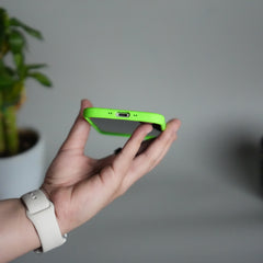 iPhone 17 Air Liquid Silicone Case Cover (Neon Green)