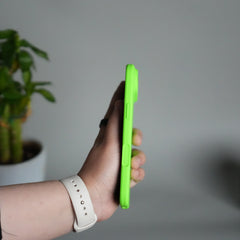iPhone 17 Air Liquid Silicone Case Cover (Neon Green)