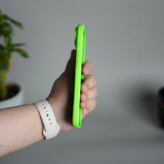 iPhone 17 Air Liquid Silicone Case Cover (Neon Green)