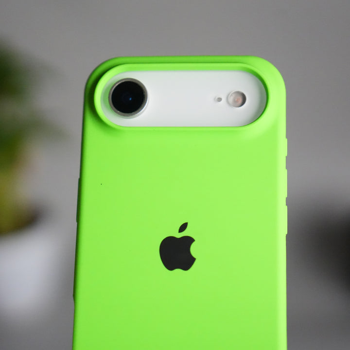 iPhone 17 Air Liquid Silicone Case Cover (Neon Green)