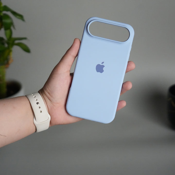 iPhone 17 Air Liquid Silicone Case Cover (Baby Blue)
