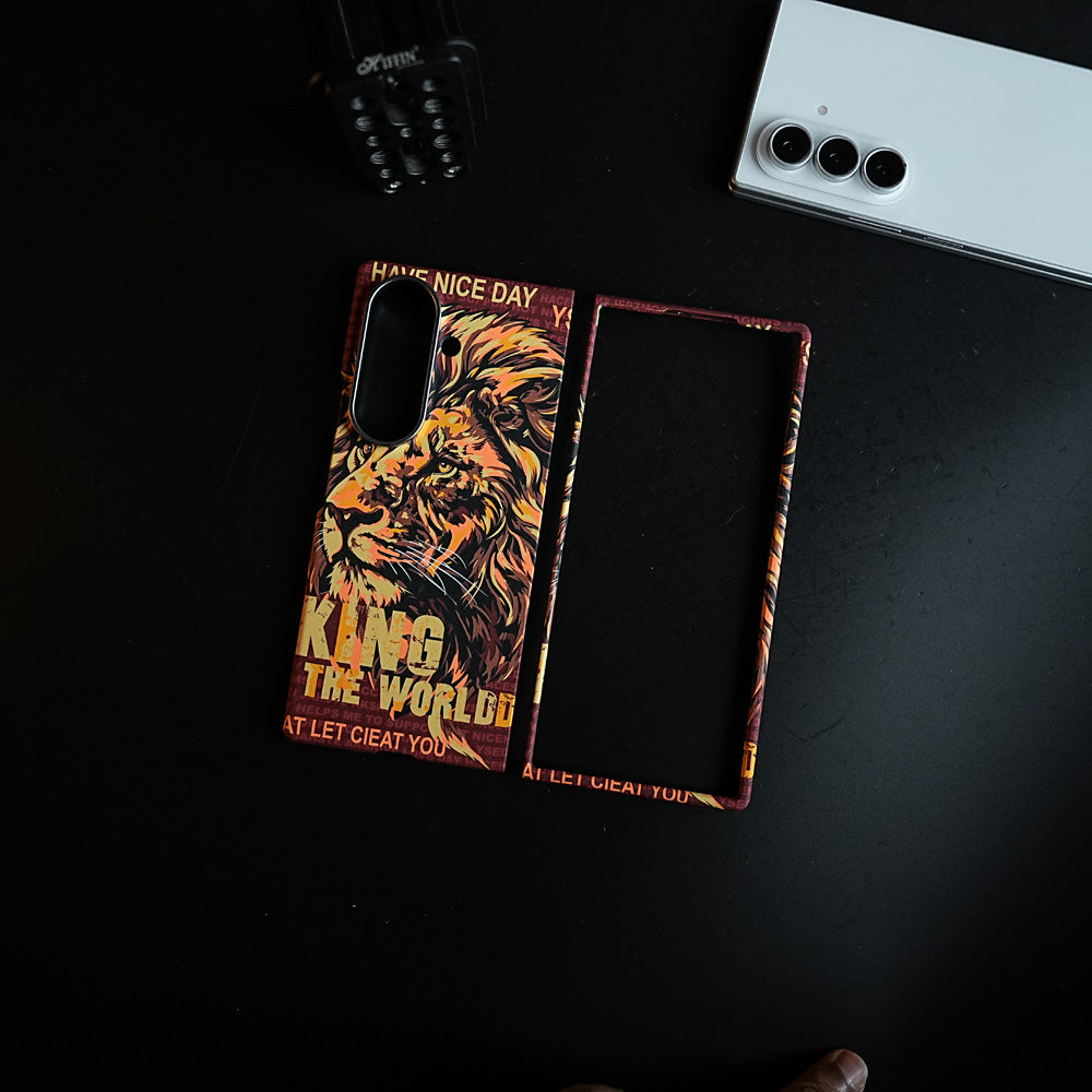 Wildlife Graphic Printed Case for Samsung Galaxy Z Fold Series | MagSafe Compatible | Protective Cover