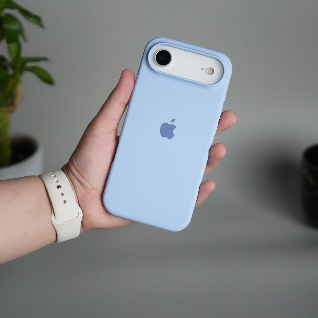 iPhone 17 Air Liquid Silicone Case Cover (Baby Blue)
