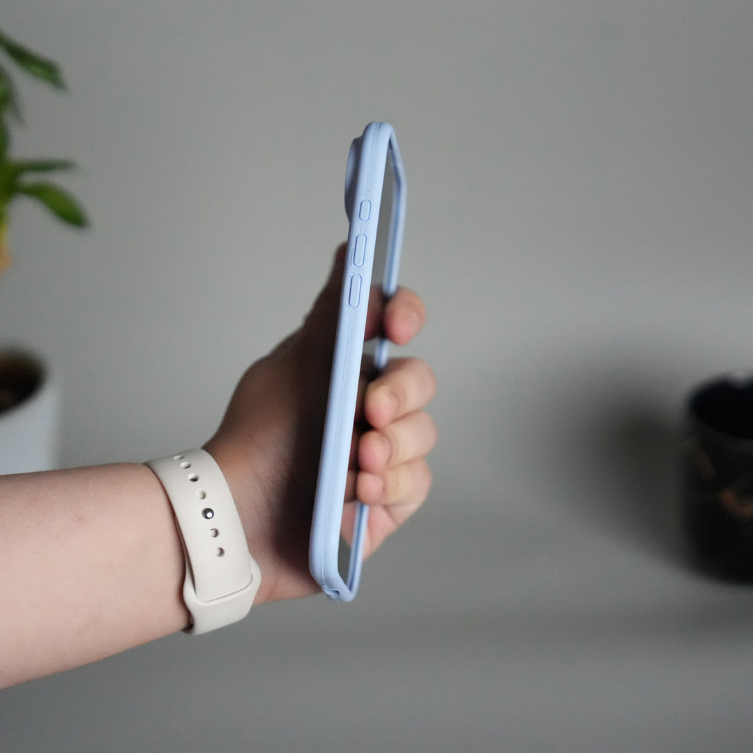 iPhone 17 Air Liquid Silicone Case Cover (Baby Blue)