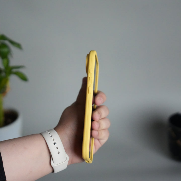 iPhone 17 Air Liquid Silicone Case Cover (Yellow)