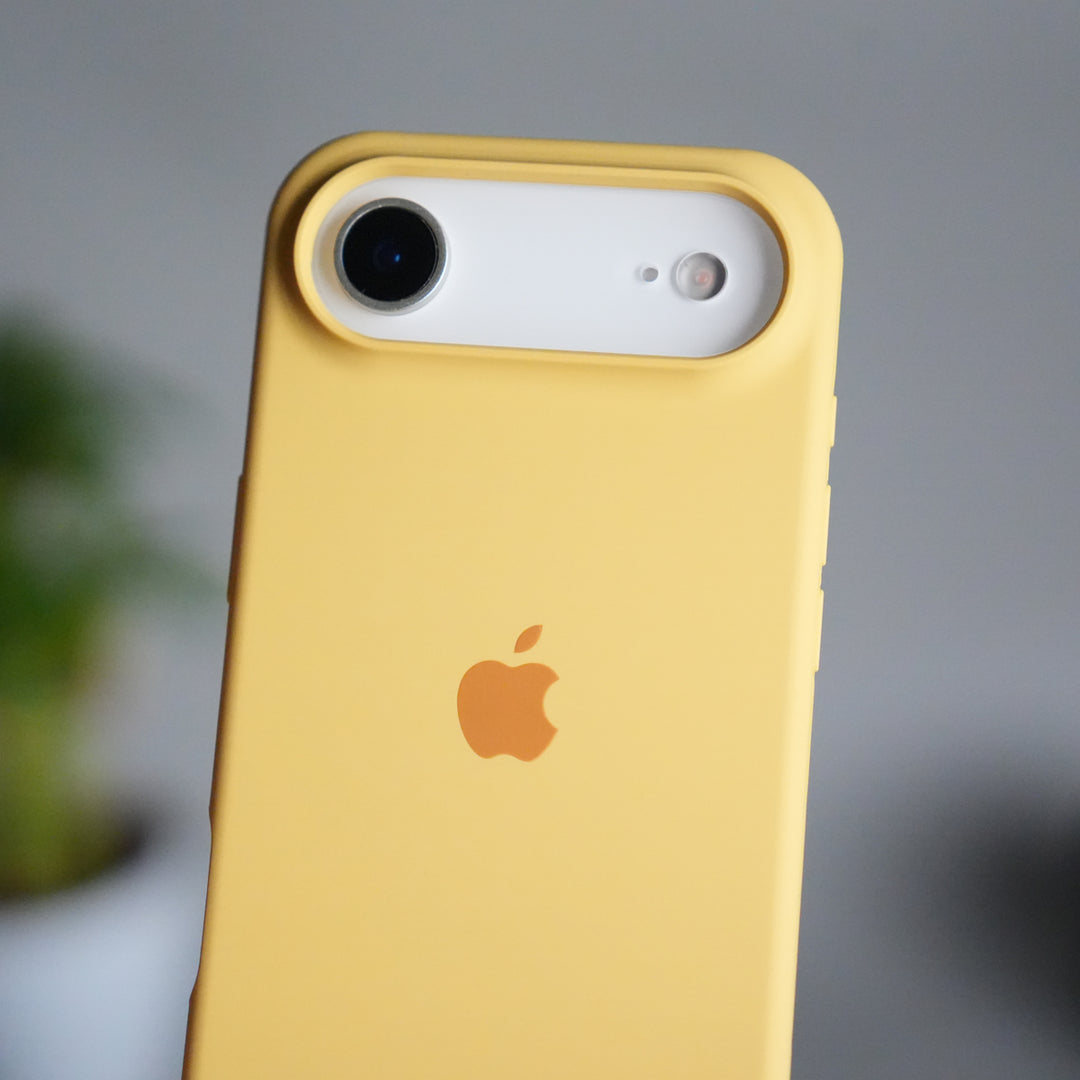 iPhone 17 Air Liquid Silicone Case Cover (Yellow)