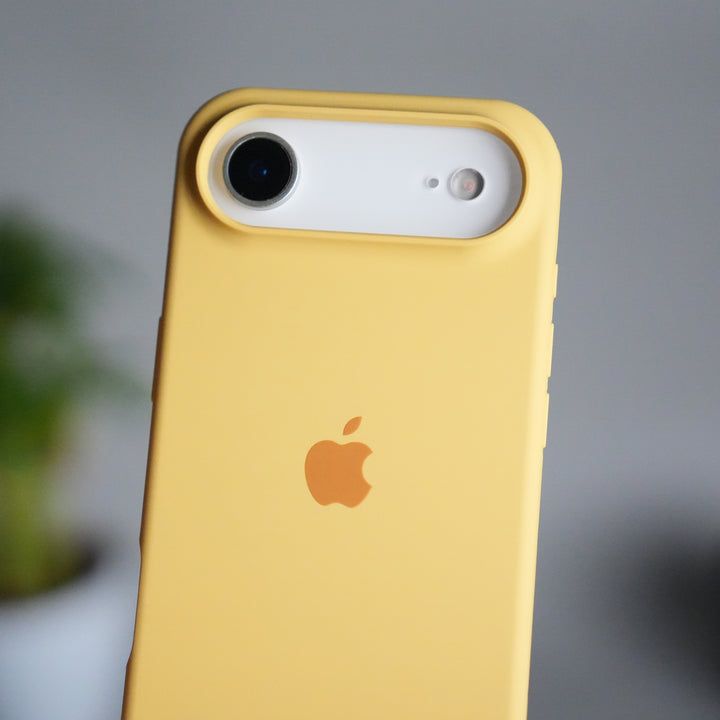iPhone 17 Air Liquid Silicone Case Cover (Yellow)