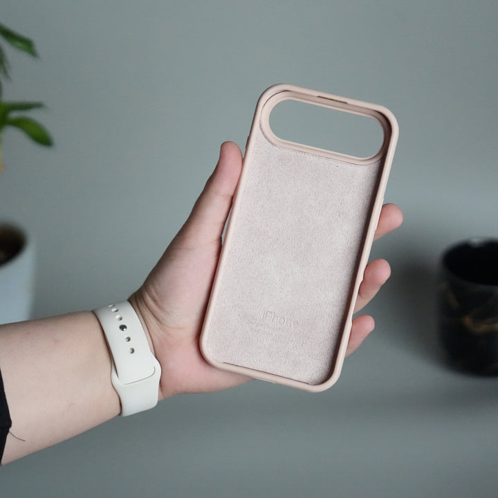 iPhone 17 Air Liquid Silicone Case Cover (Blush Pink)