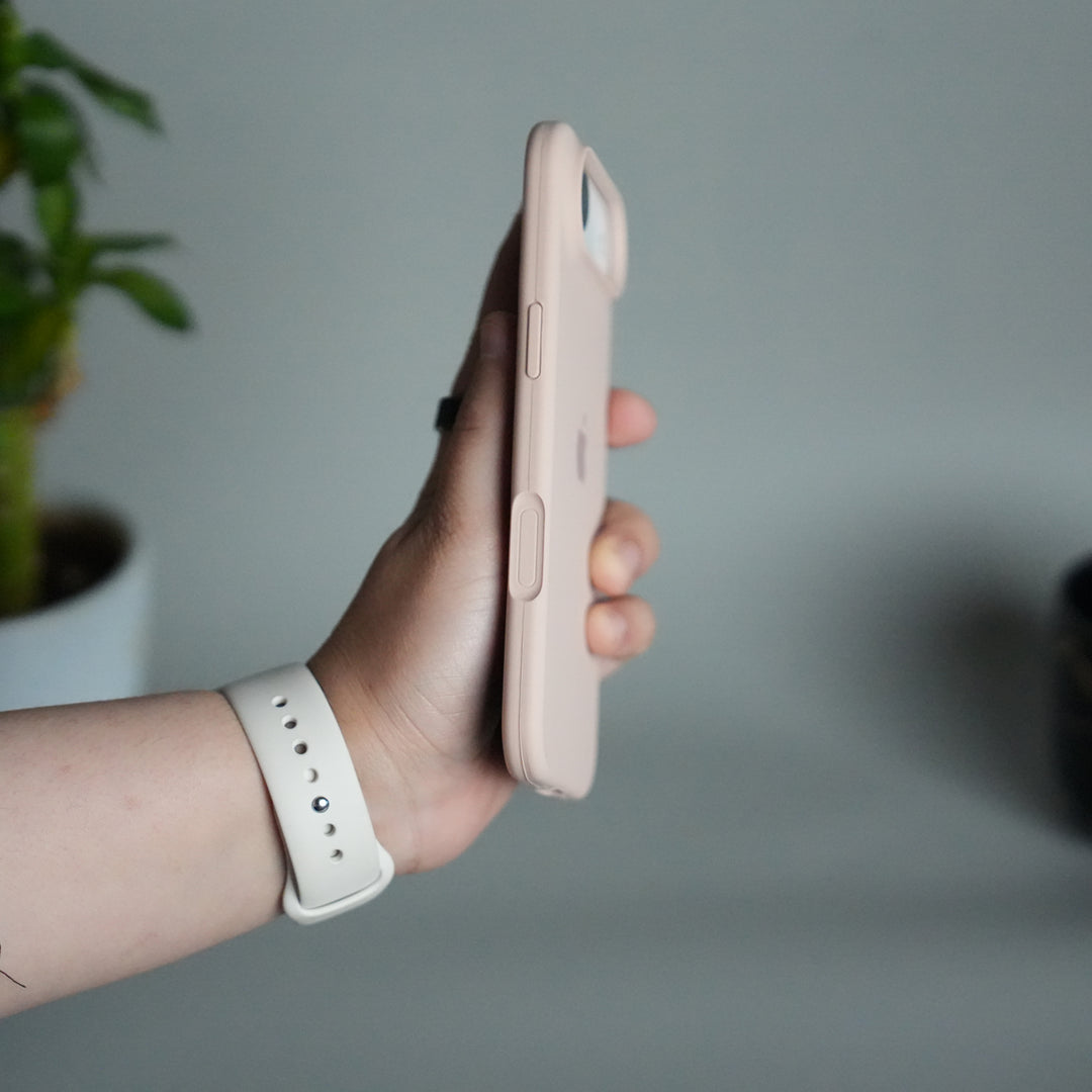 iPhone 17 Air Liquid Silicone Case Cover (Blush Pink)