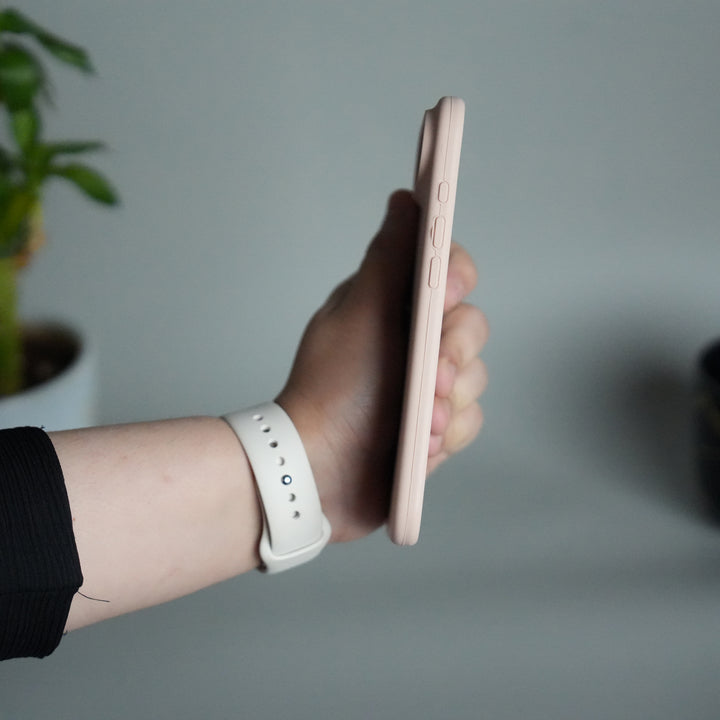 iPhone 17 Air Liquid Silicone Case Cover (Blush Pink)