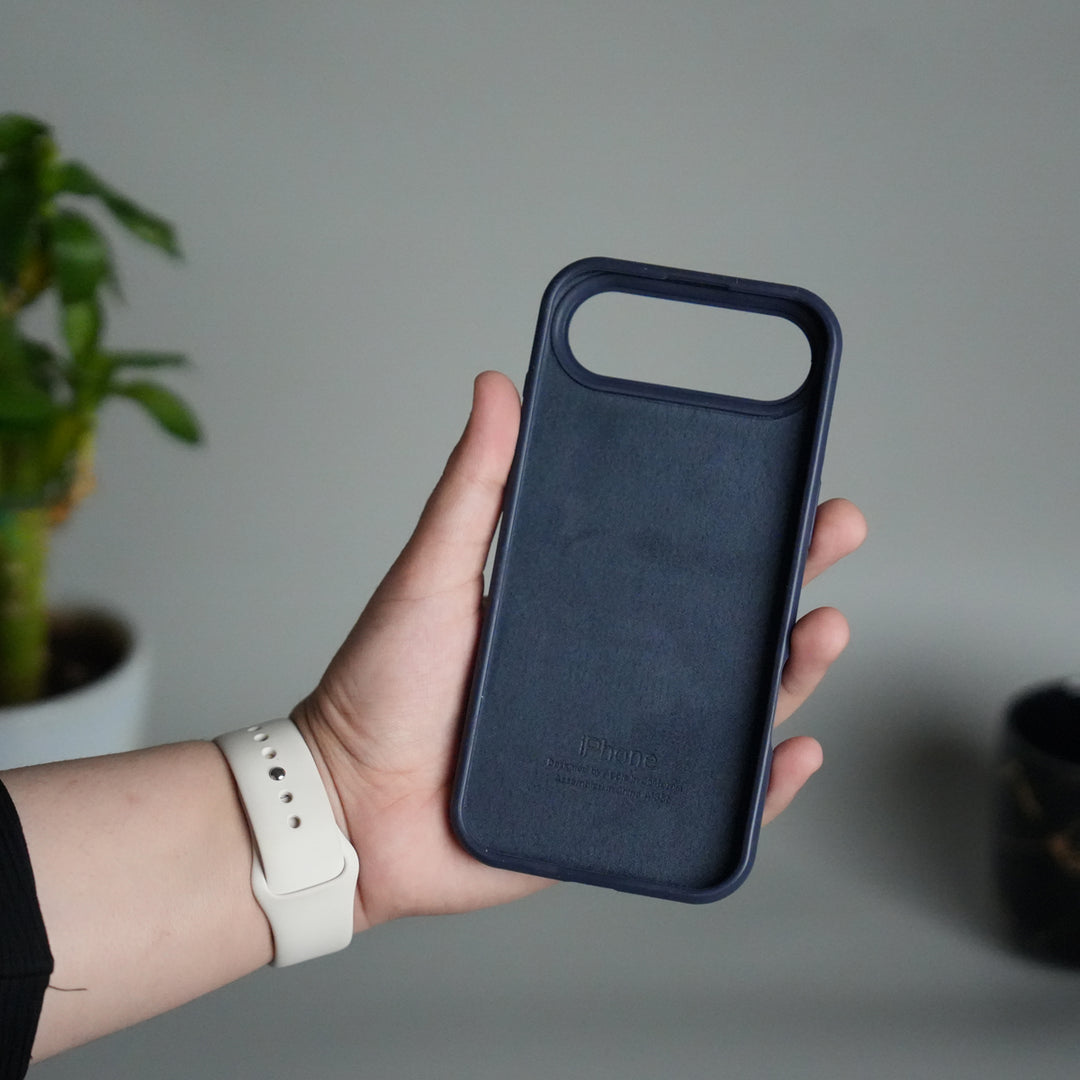 iPhone 17 Air Liquid Silicone Case Cover (Dark Blue)