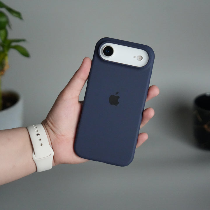 iPhone 17 Air Liquid Silicone Case Cover (Dark Blue)