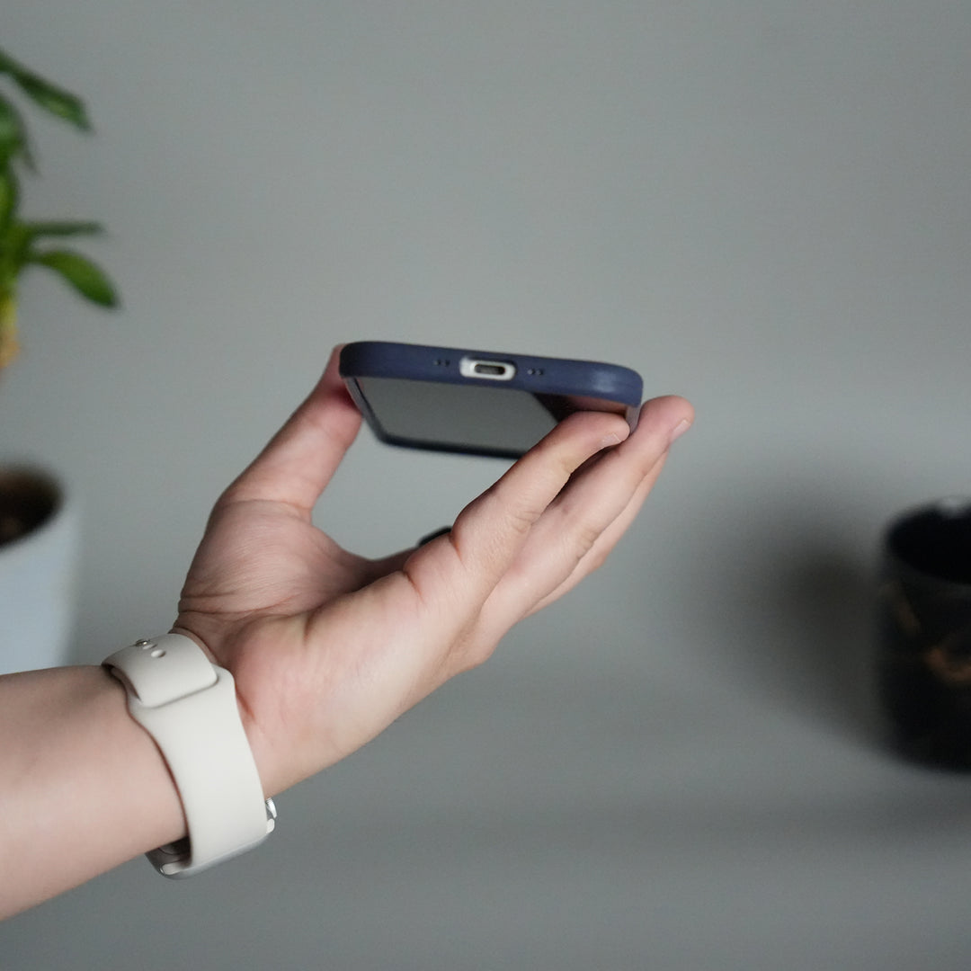 iPhone 17 Air Liquid Silicone Case Cover (Dark Blue)