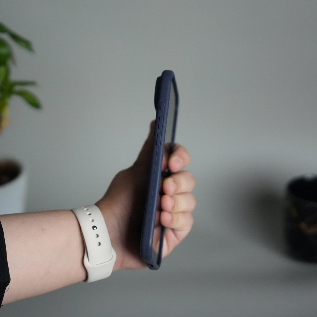 iPhone 17 Air Liquid Silicone Case Cover (Dark Blue)