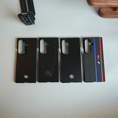 Carbon Fiber Texture Case for Samsung Galaxy Z Fold Series  | Automotive-Inspired Protective Cover