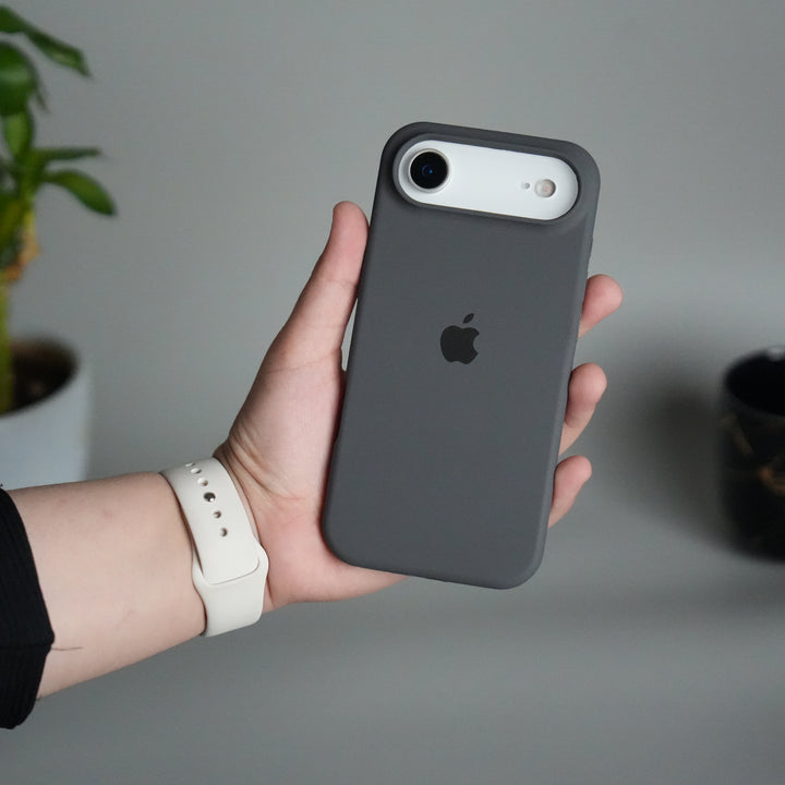 iPhone 17 Air Liquid Silicone Case Cover (Dark Gray)