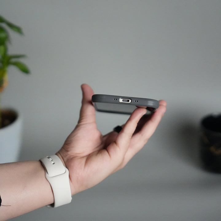 iPhone 17 Air Liquid Silicone Case Cover (Dark Gray)