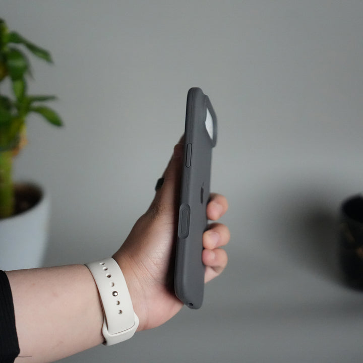 iPhone 17 Air Liquid Silicone Case Cover (Dark Gray)