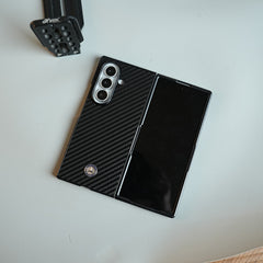 Carbon Fiber Texture Case for Samsung Galaxy Z Fold Series  | Automotive-Inspired Protective Cover