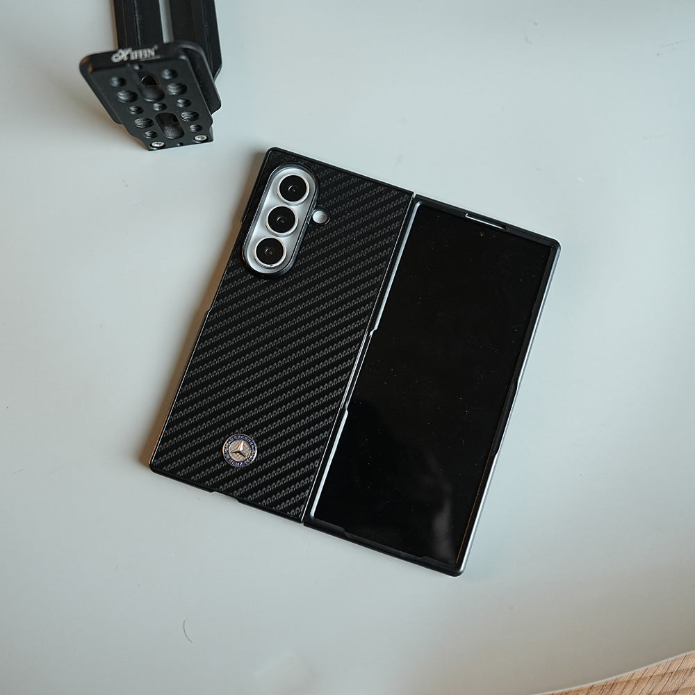 Carbon Fiber Texture Case for Samsung Galaxy Z Fold Series  | Automotive-Inspired Protective Cover