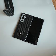 Carbon Fiber Texture Case for Samsung Galaxy Z Fold Series  | Automotive-Inspired Protective Cover