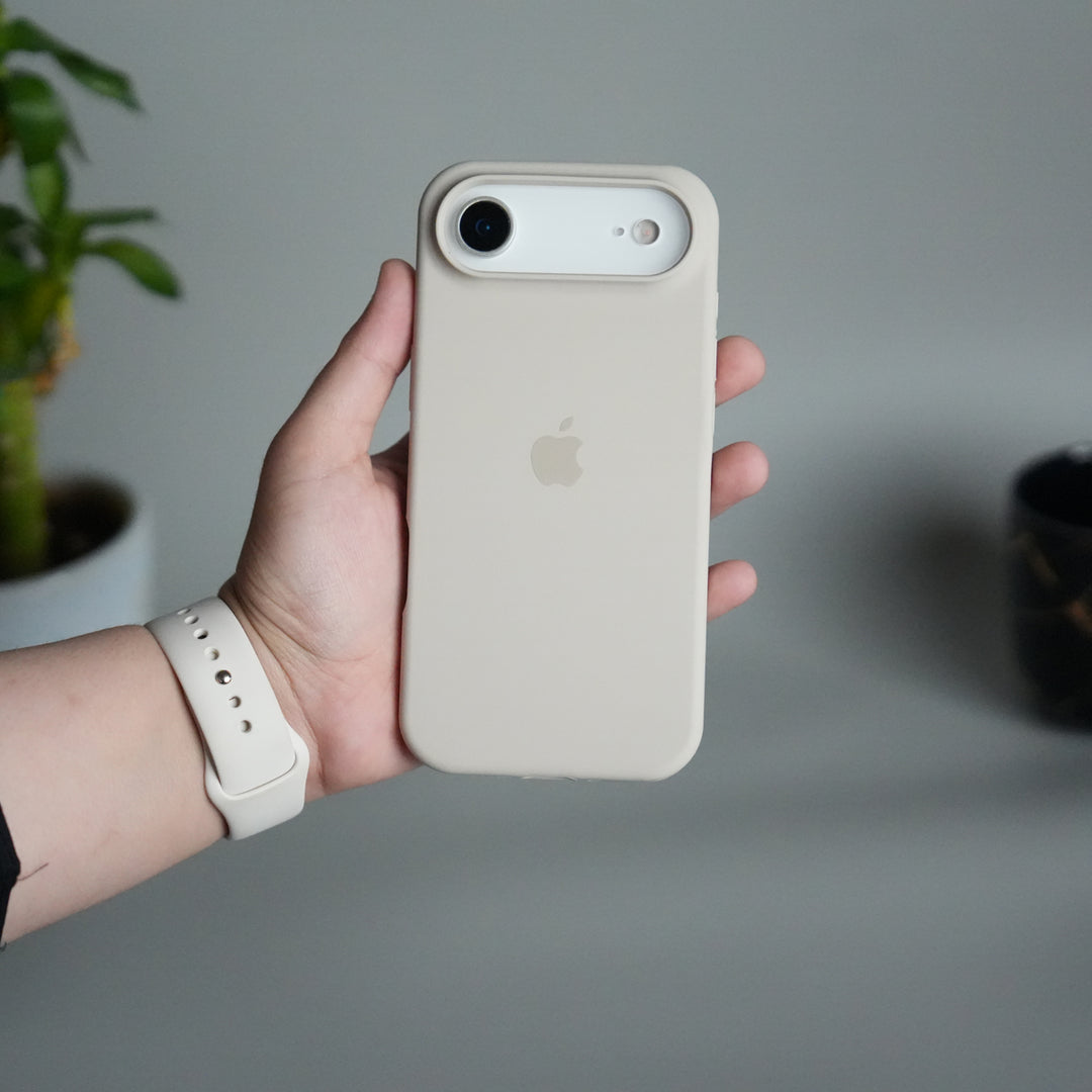 iPhone 17 Air Liquid Silicone Case Cover (Beige)